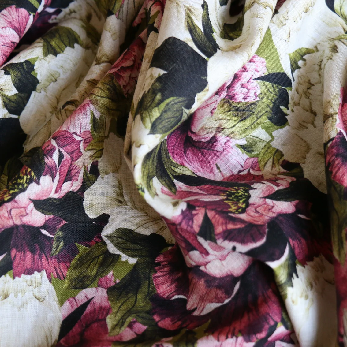 Vista Bloom Printed Linen - Image 2