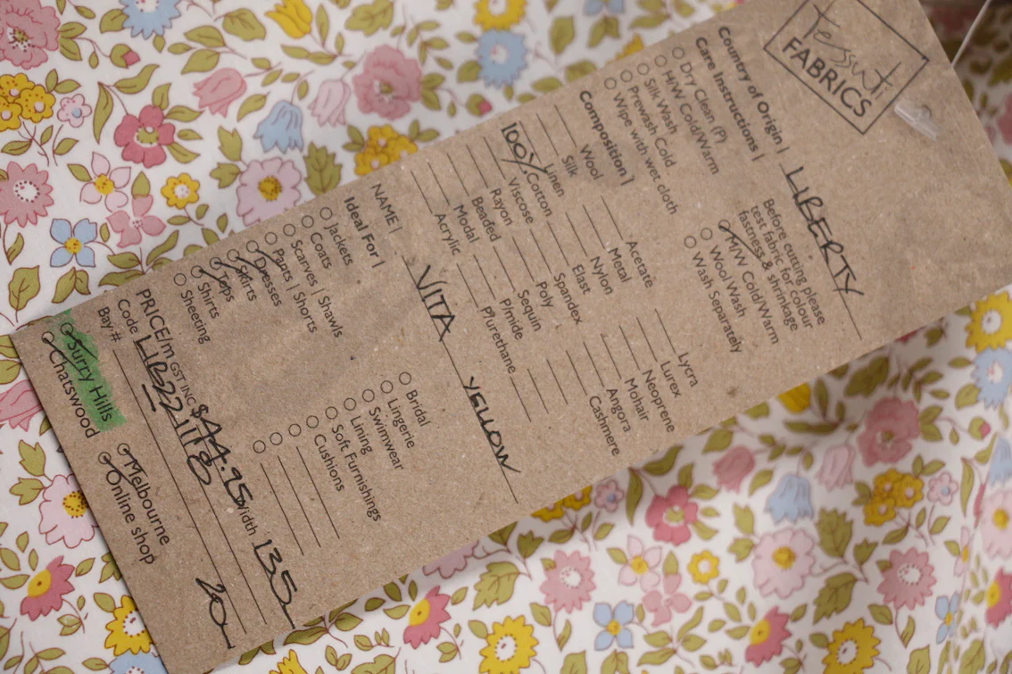 Vita Yellow - Tana Lawn - Image 3