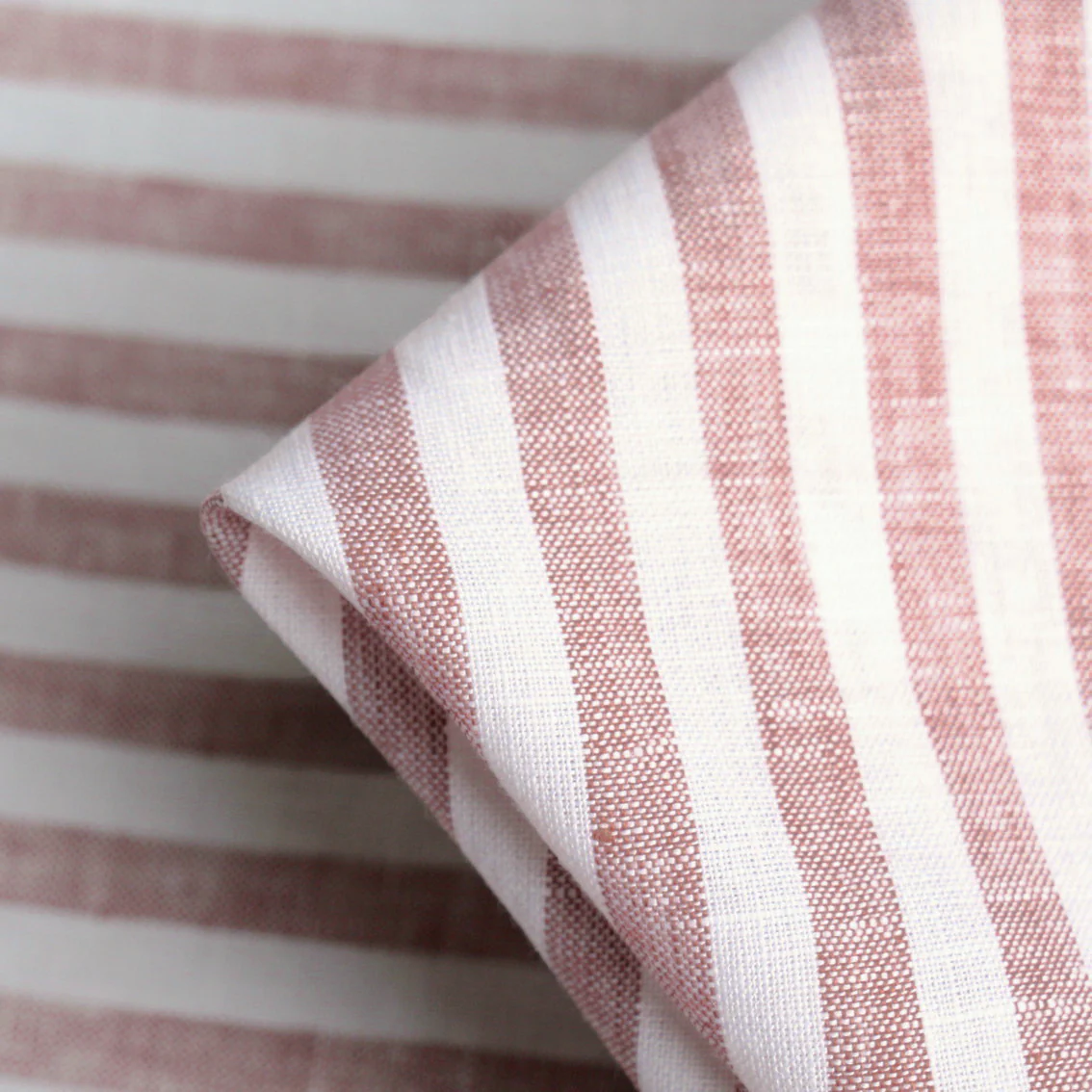 Vogue Stripe Clay Linen