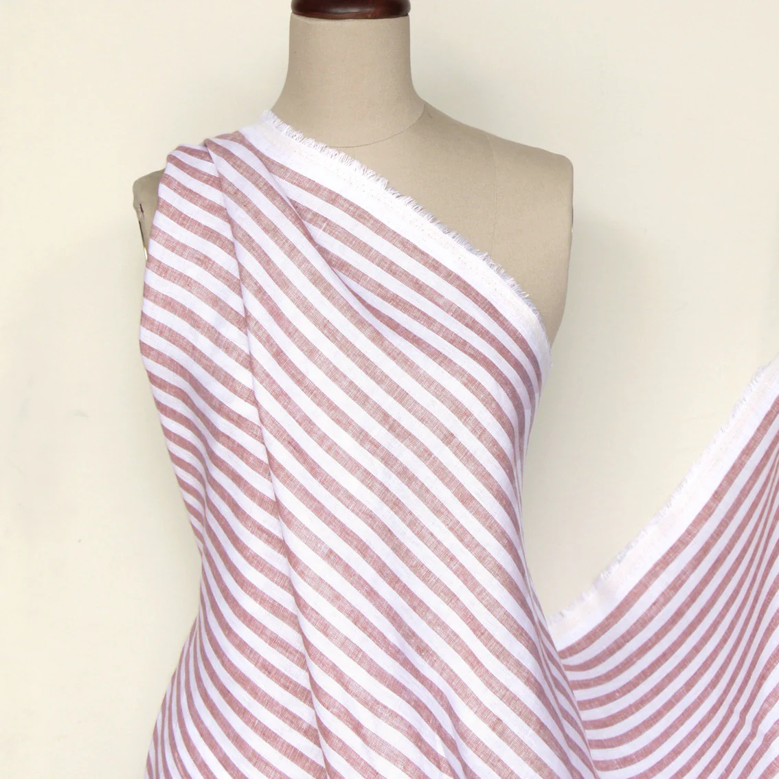 Vogue Stripe Clay Linen - Image 5