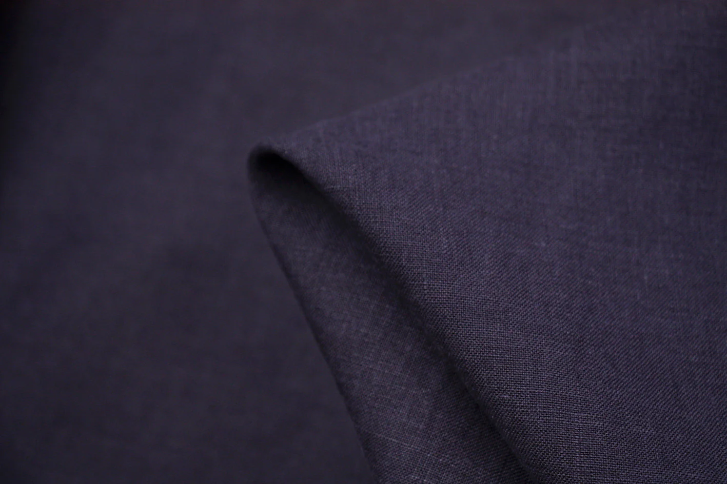 Wainscot Dark Navy - Vintage Wash Linen