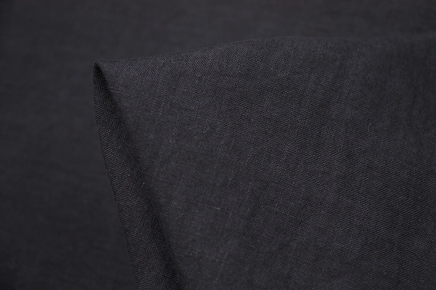 Wainscot Graphite - Vintage Wash Linen