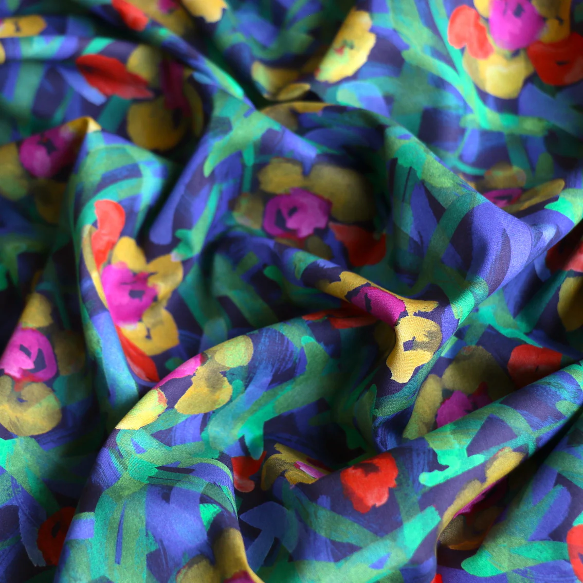 Wandering Navy/Green Liberty Tana Lawn⢠- Image 2