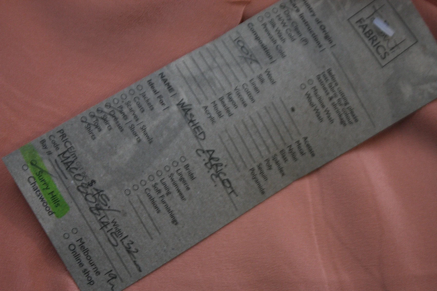 Washed Apricot - CDC Silk - Image 2