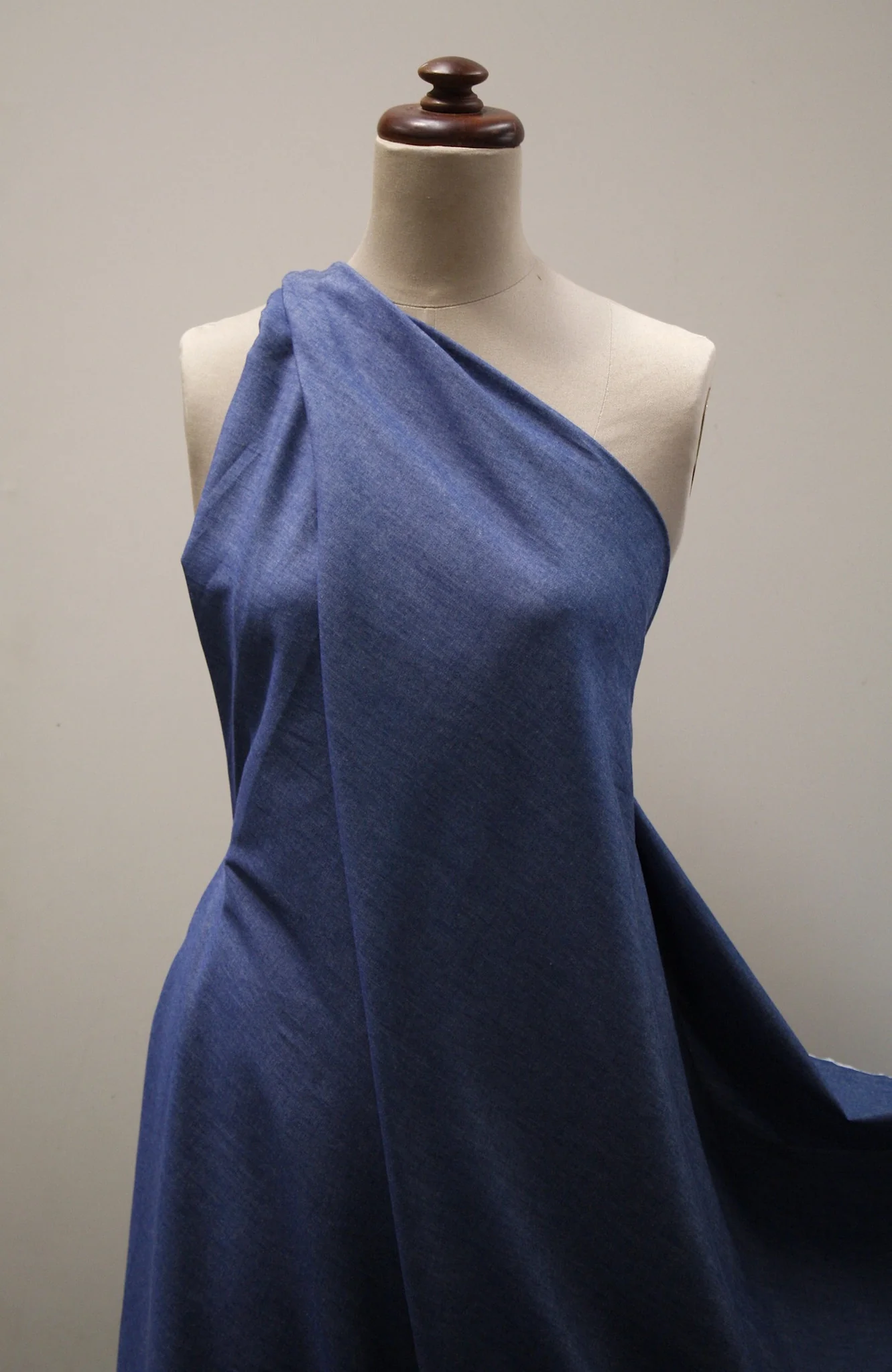 Washed Chambray Dark Blue - Image 3