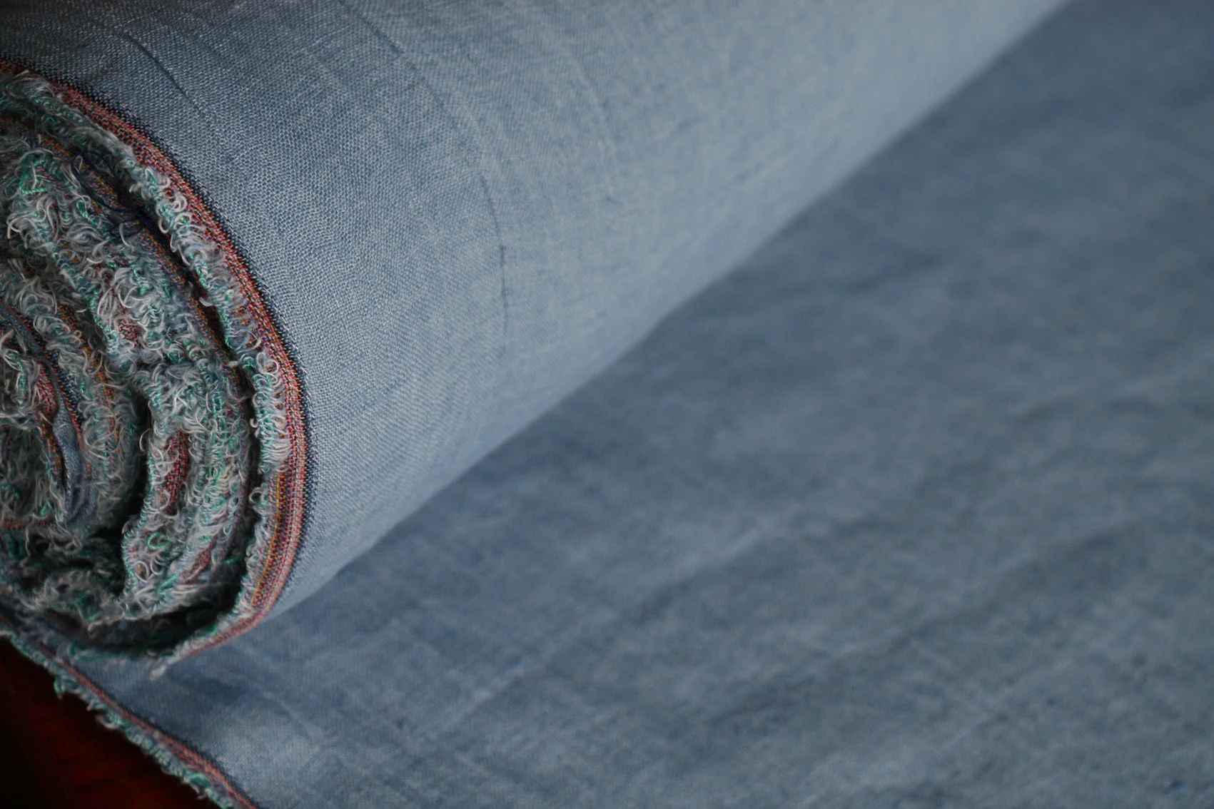 Washed Crinkle Denim Linen - Image 2