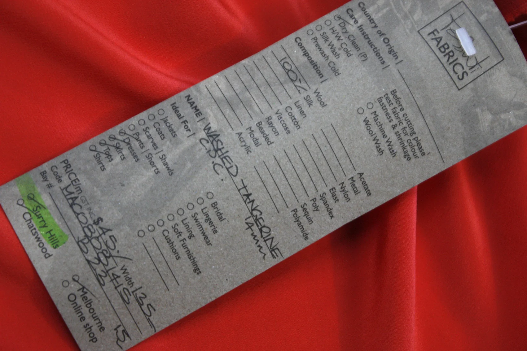 Washed Tangerine - CDC Silk - Image 3