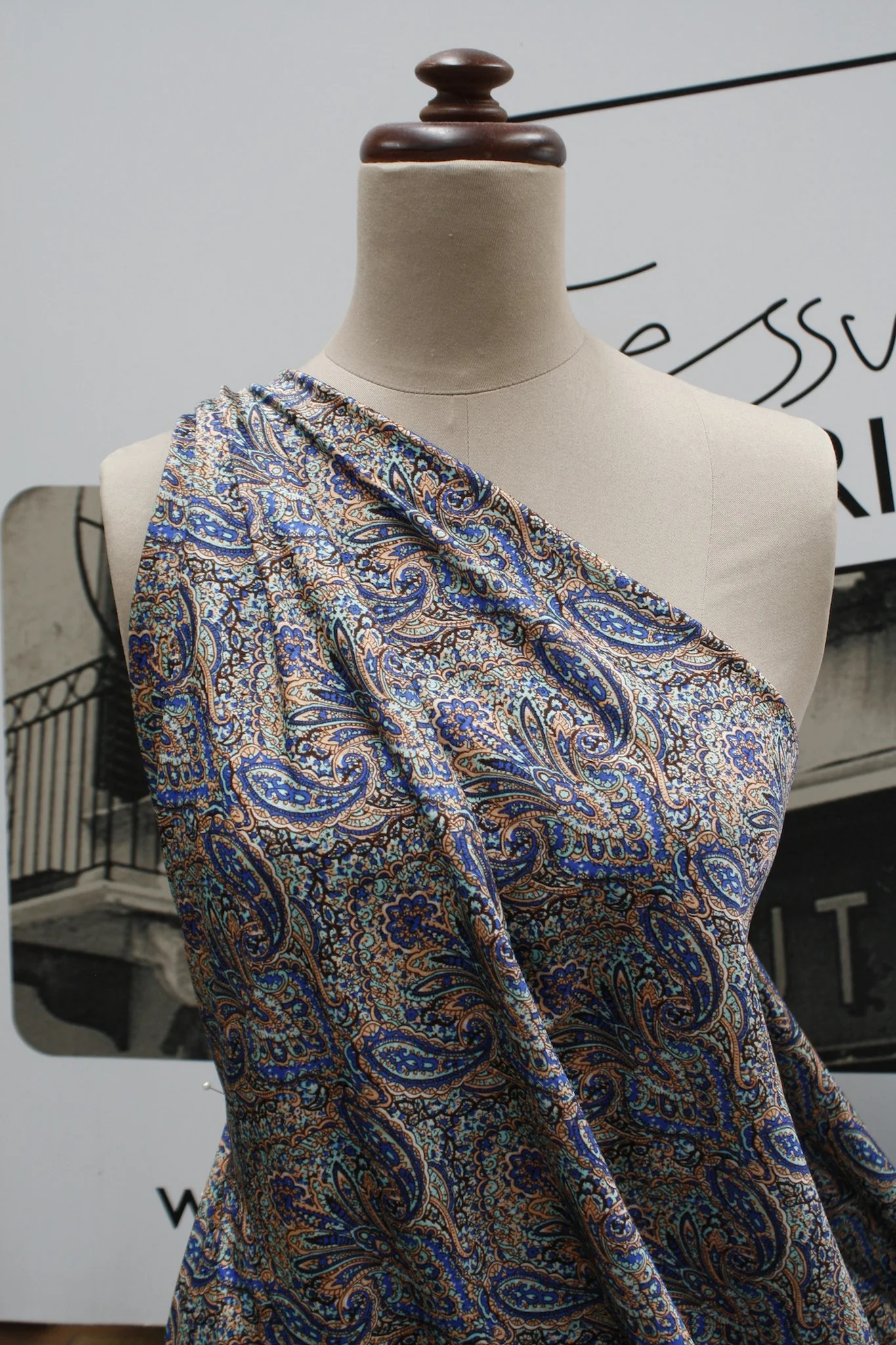 Water Park Paisley - Swimwear Fabric - Image 4