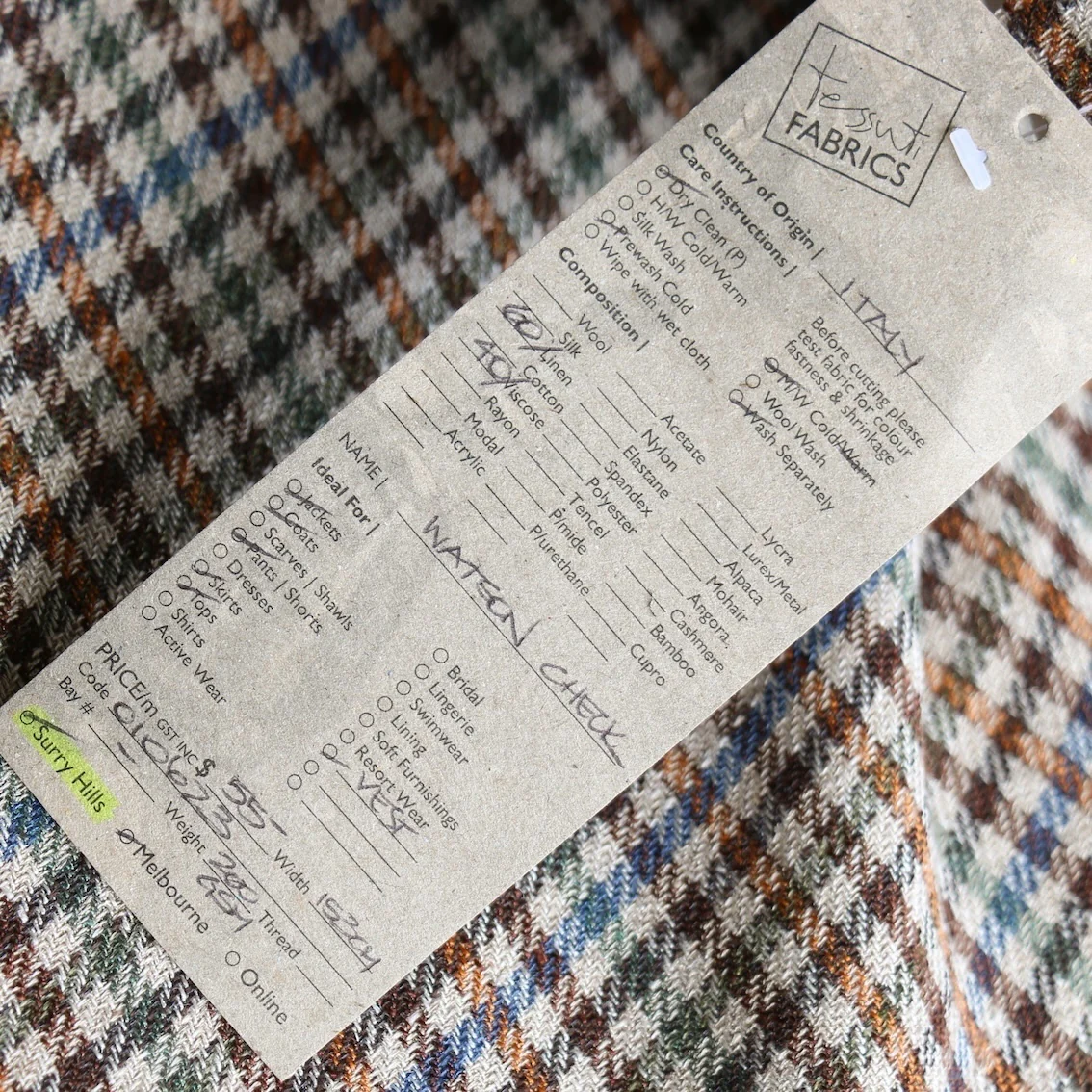 Watson Check Linen/Cotton - Image 4