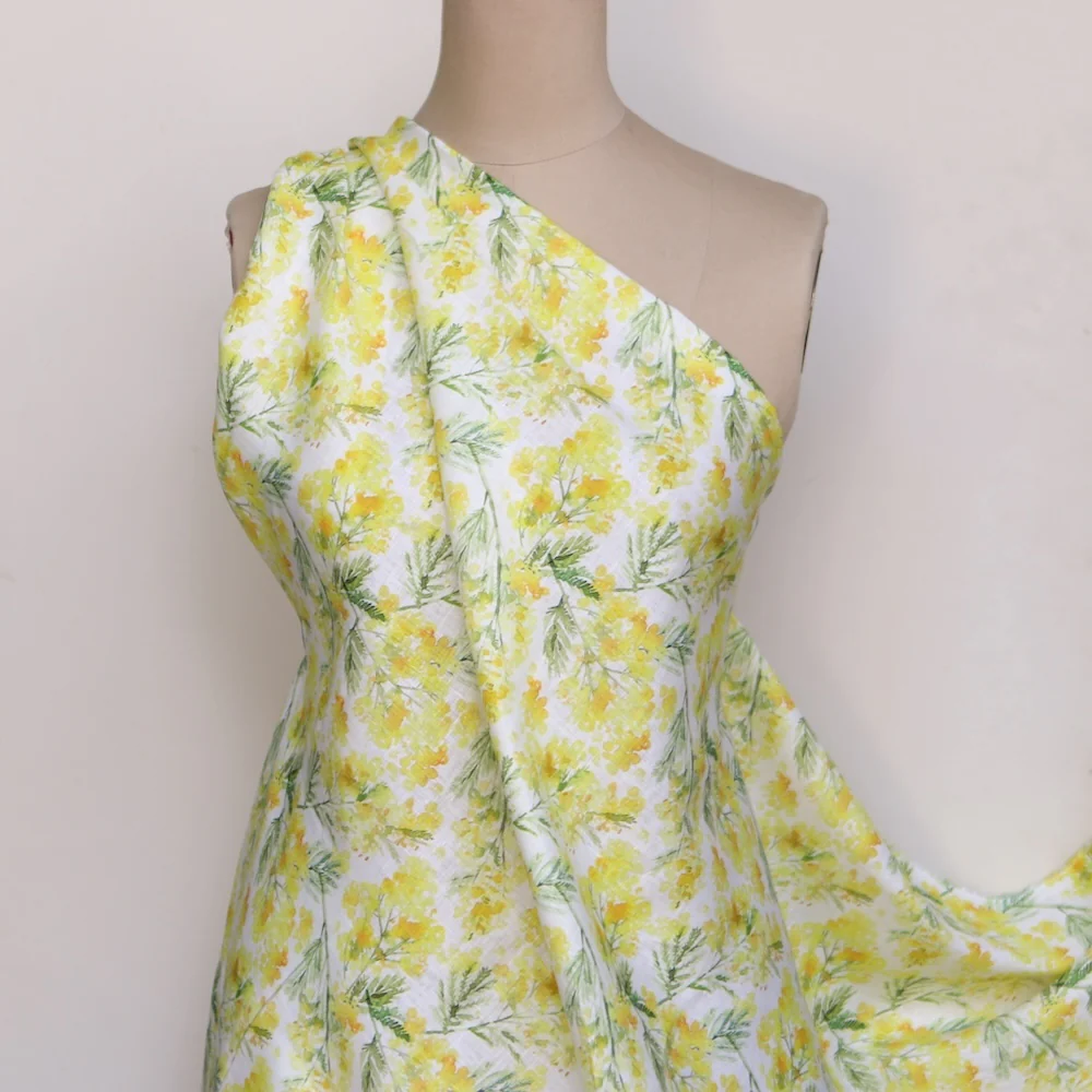 Wattle Song Printed Linen - Image 5