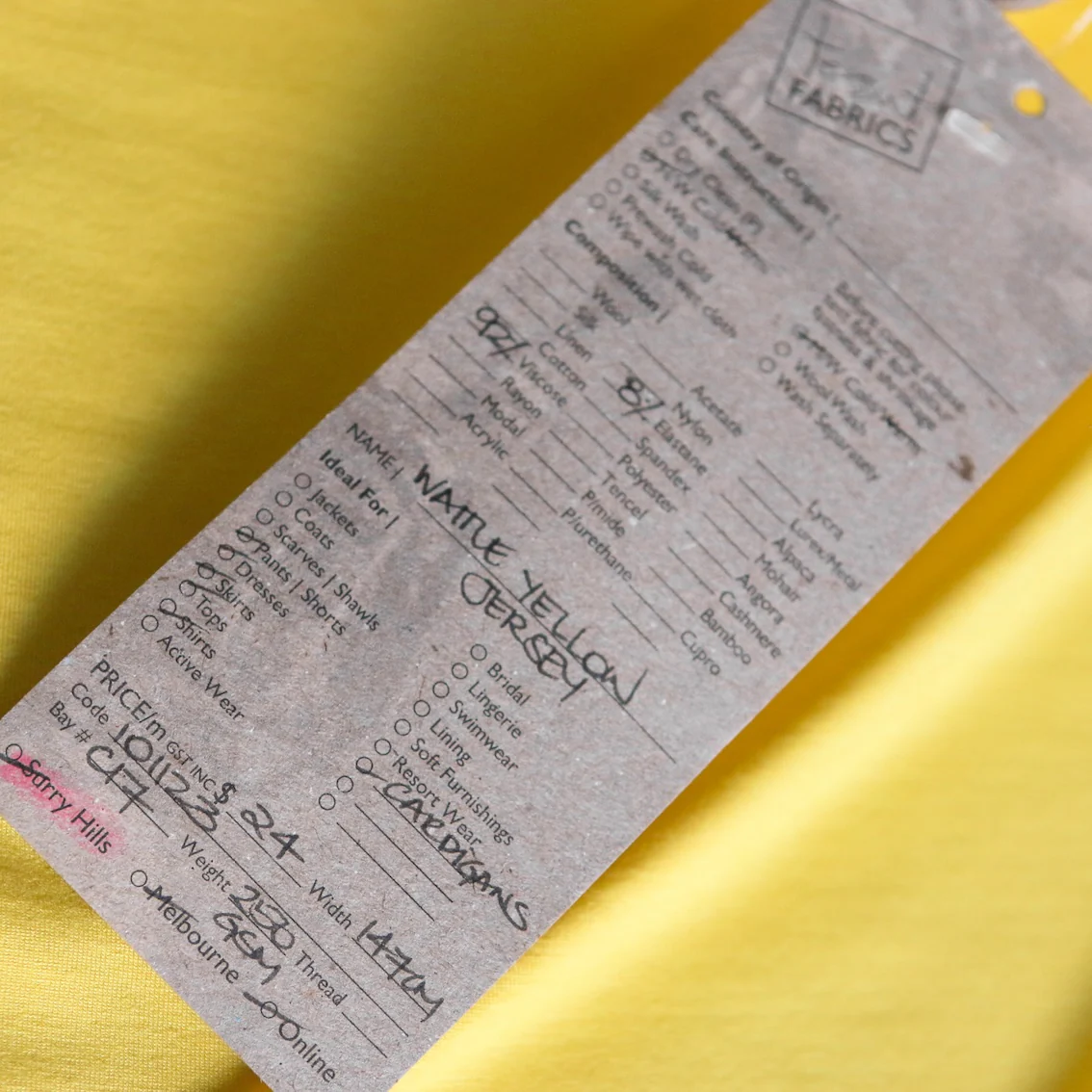 Wattle Yellow Jersey - Image 3