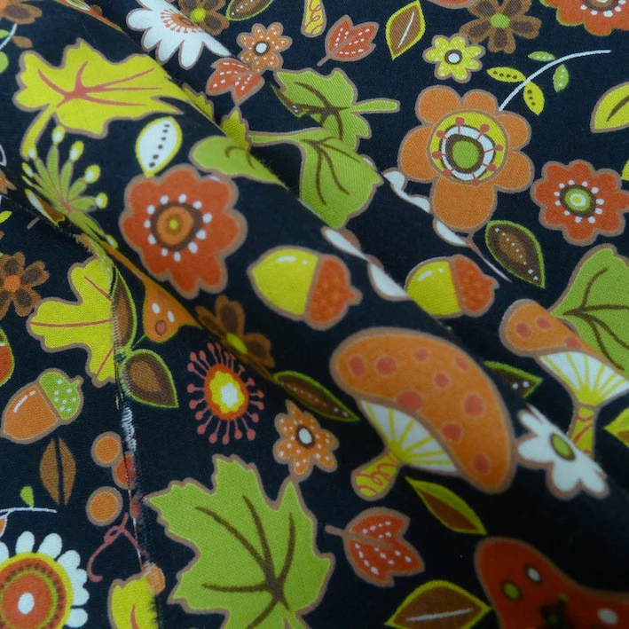 Wee Woodlands Foliage Black - Image 2