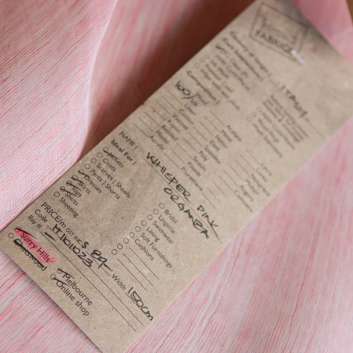 Whisper Pink Organza - Image 3