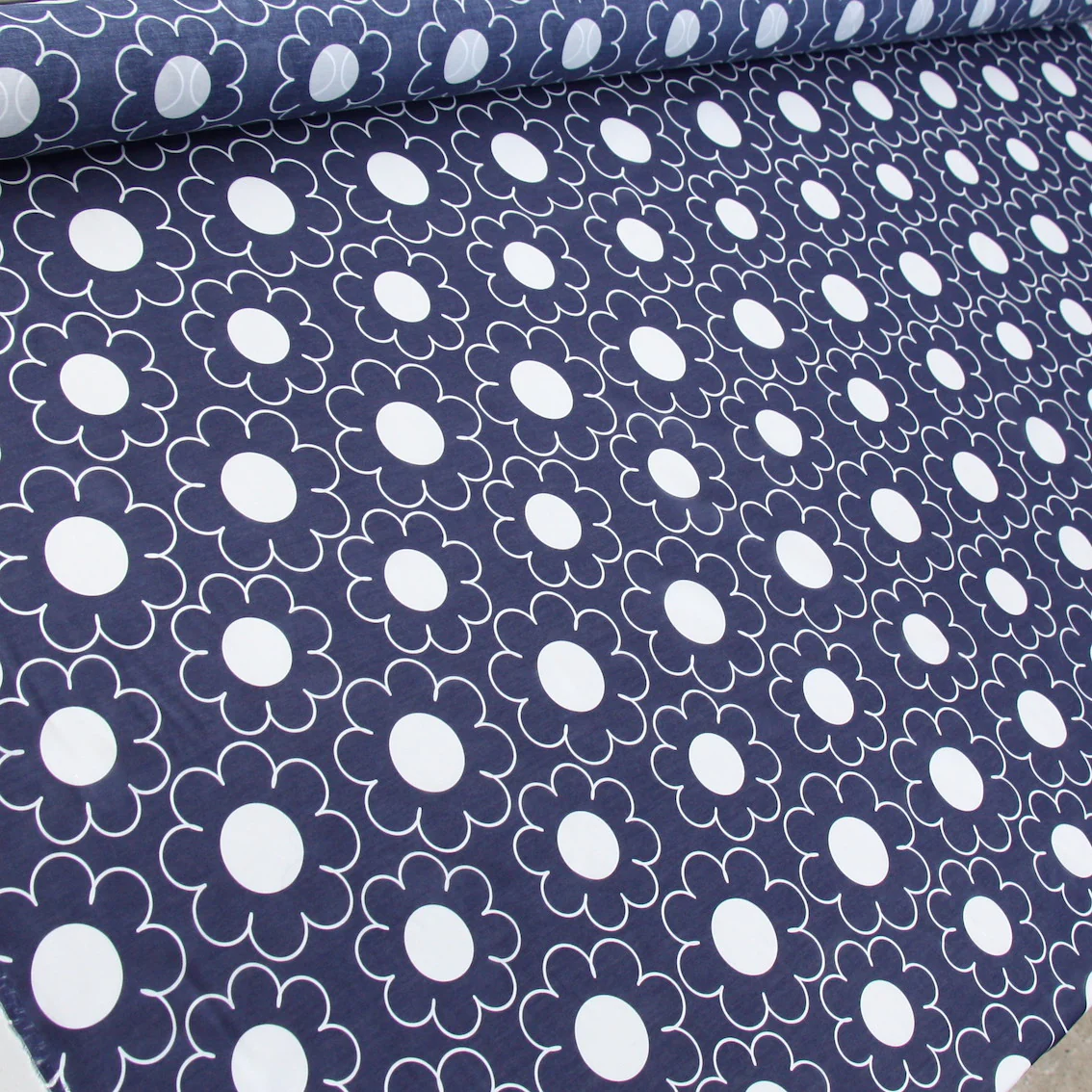 White Button Bloom Voile - Image 4