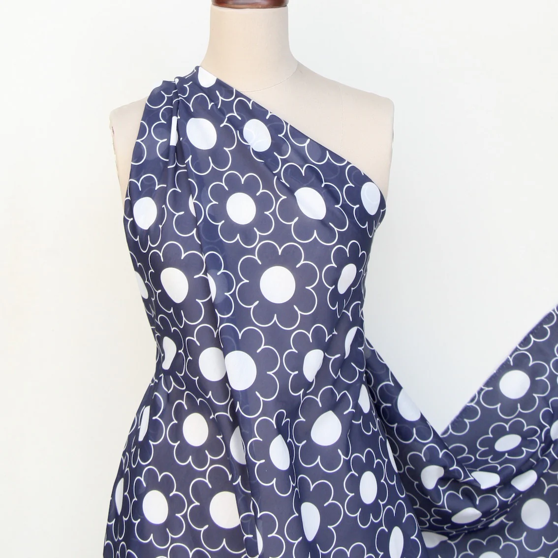 White Button Bloom Voile - Image 6