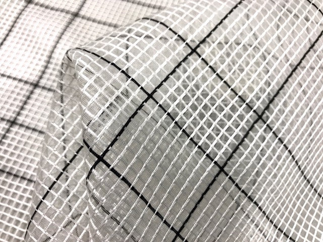 White Grid Black
