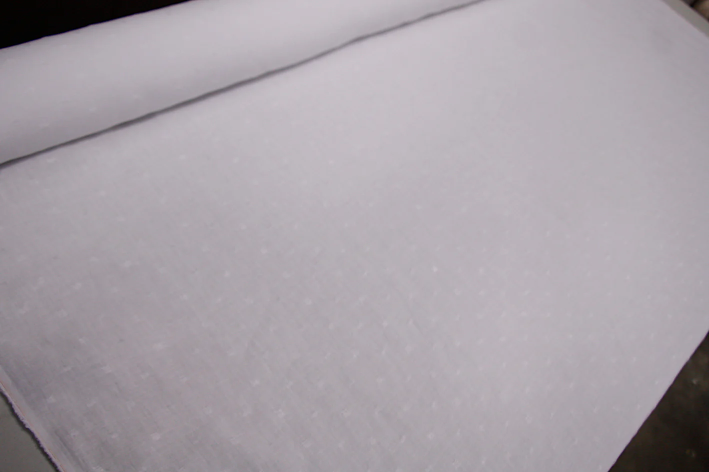 White Hail Jacquard Linen - Image 4