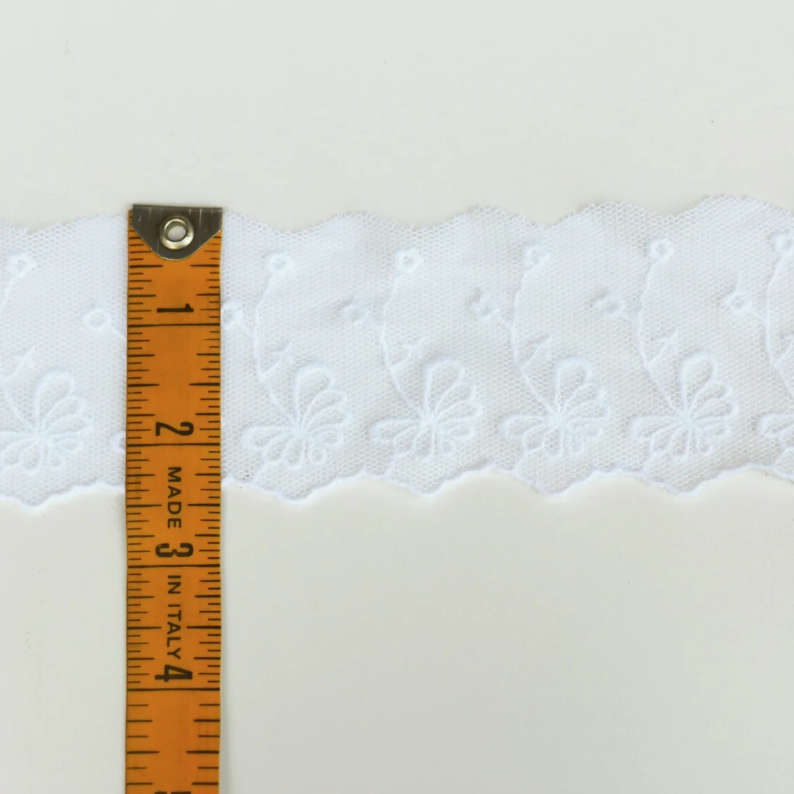White Lace Trim (6cm wide) - Image 3