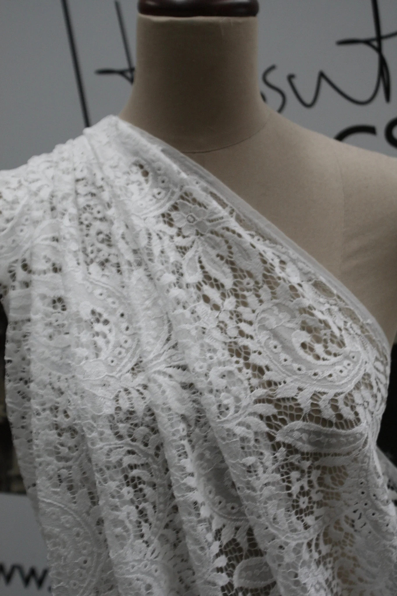 White Lacey Secrets - Panel Length Only - Image 5