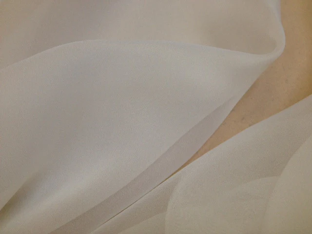 White Silk Chiffon - Image 2