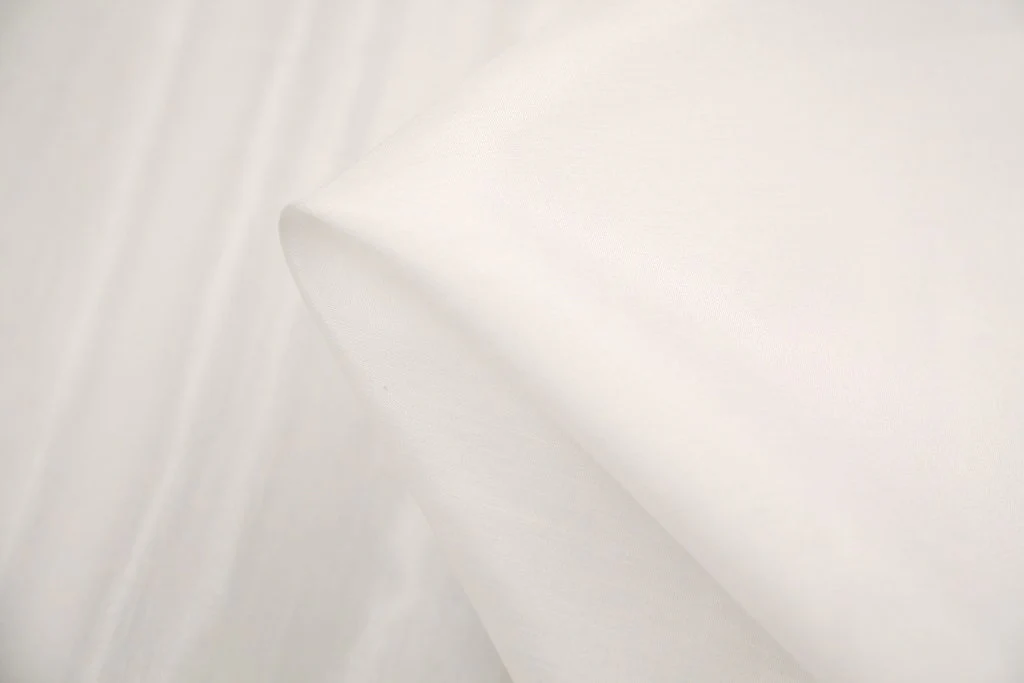 White Silk Cotton Voile