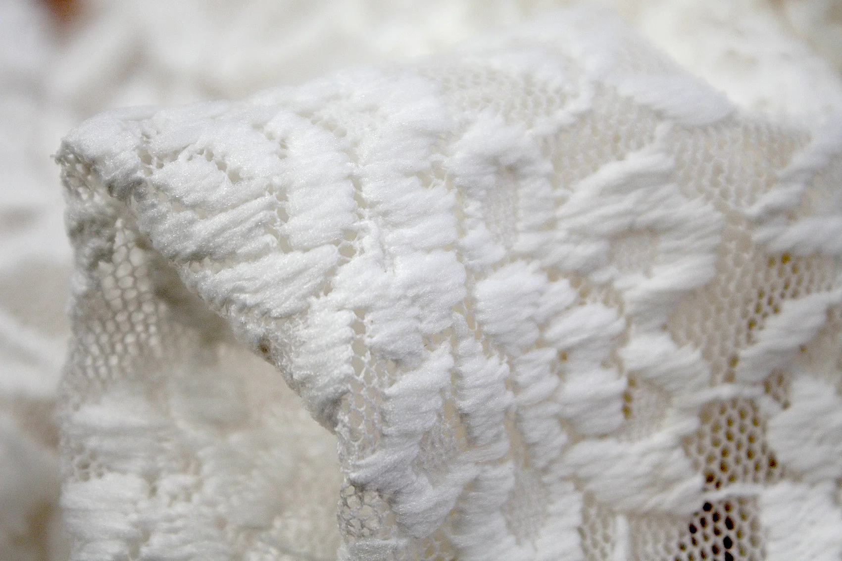 White Splice Lace