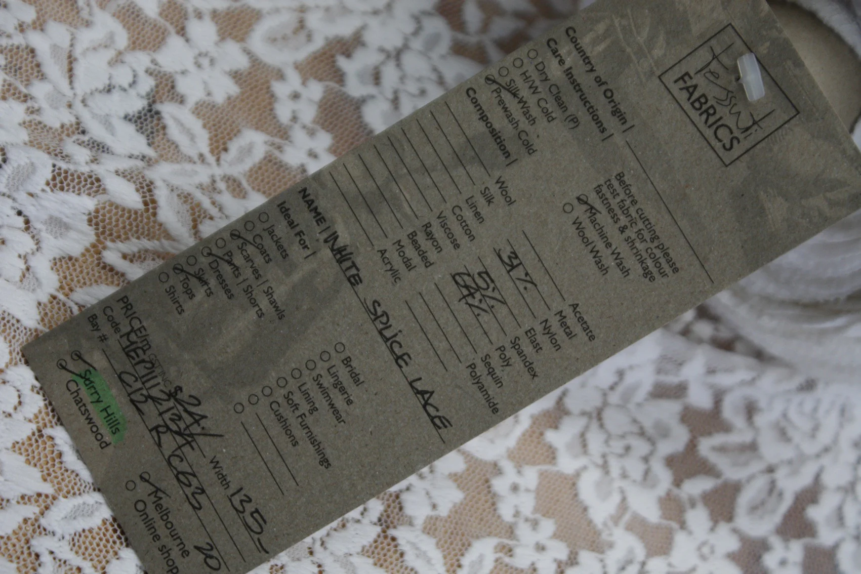 White Splice Lace - Image 6