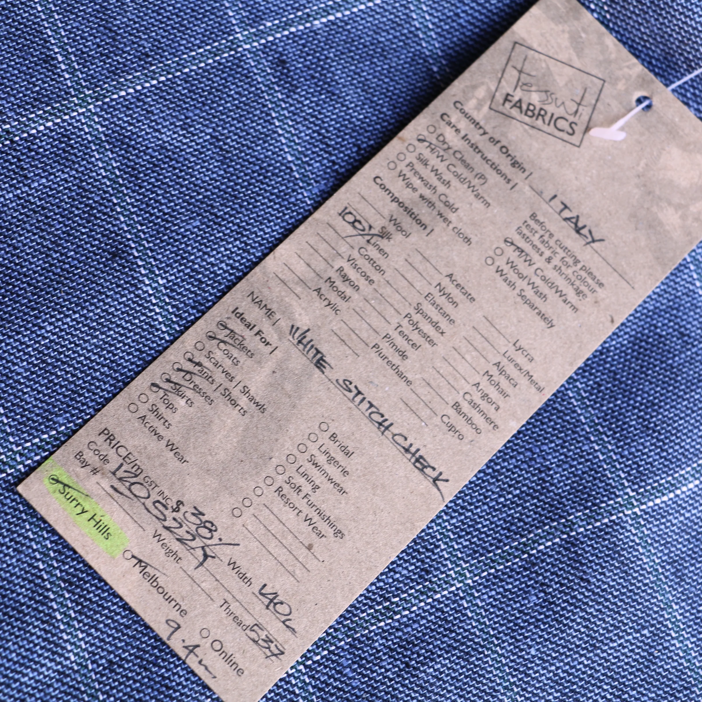 White Stitch Check - Image 4