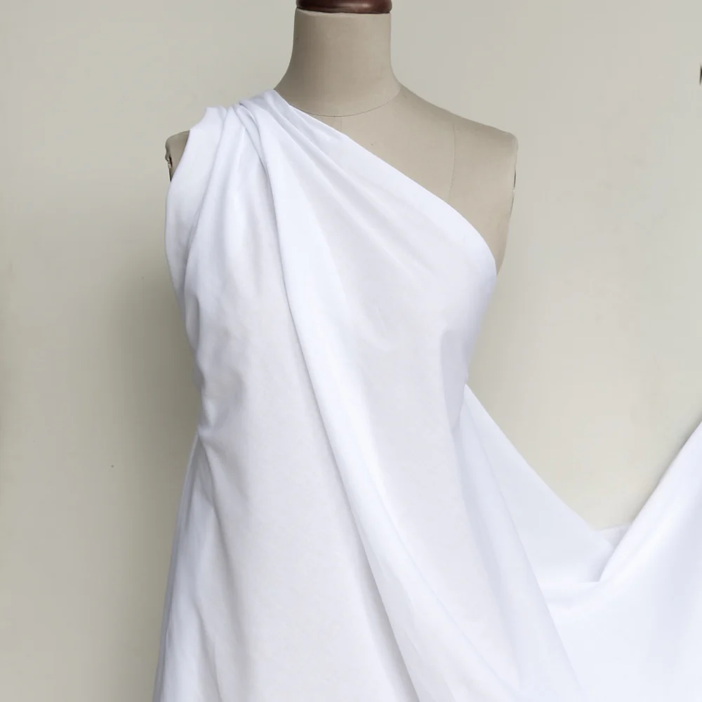 White Viva Cotton Voile - Image 4