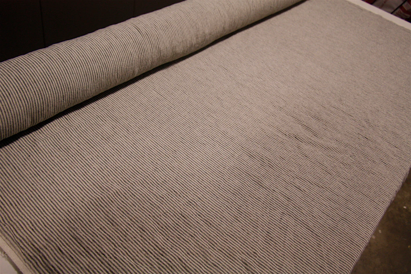 Wideline Black Washed Linen - Image 5