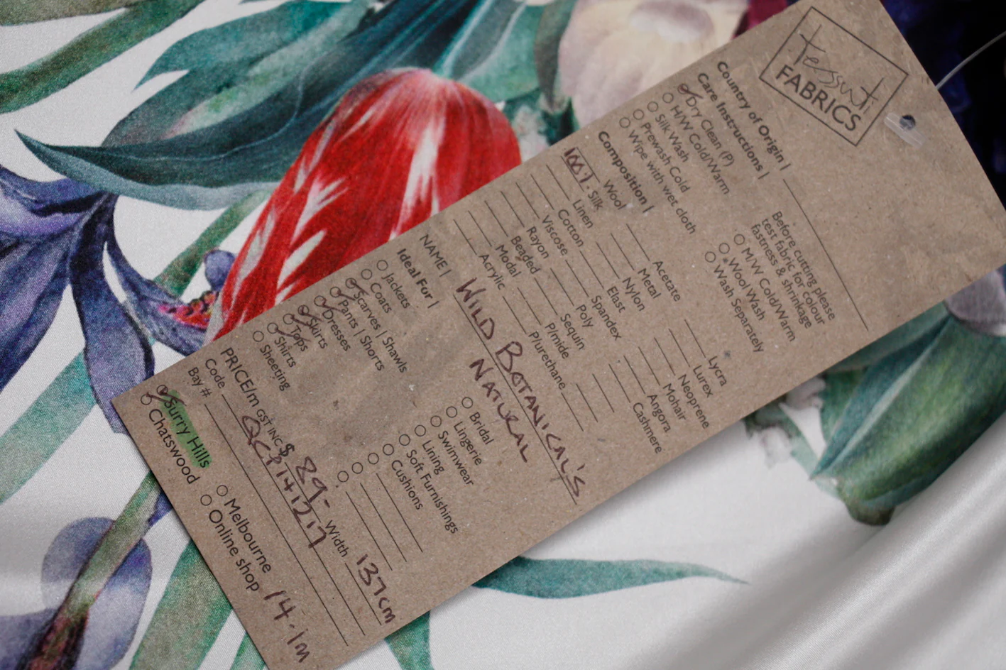 Wild Botanical's Natural - Silk Satin - Image 3
