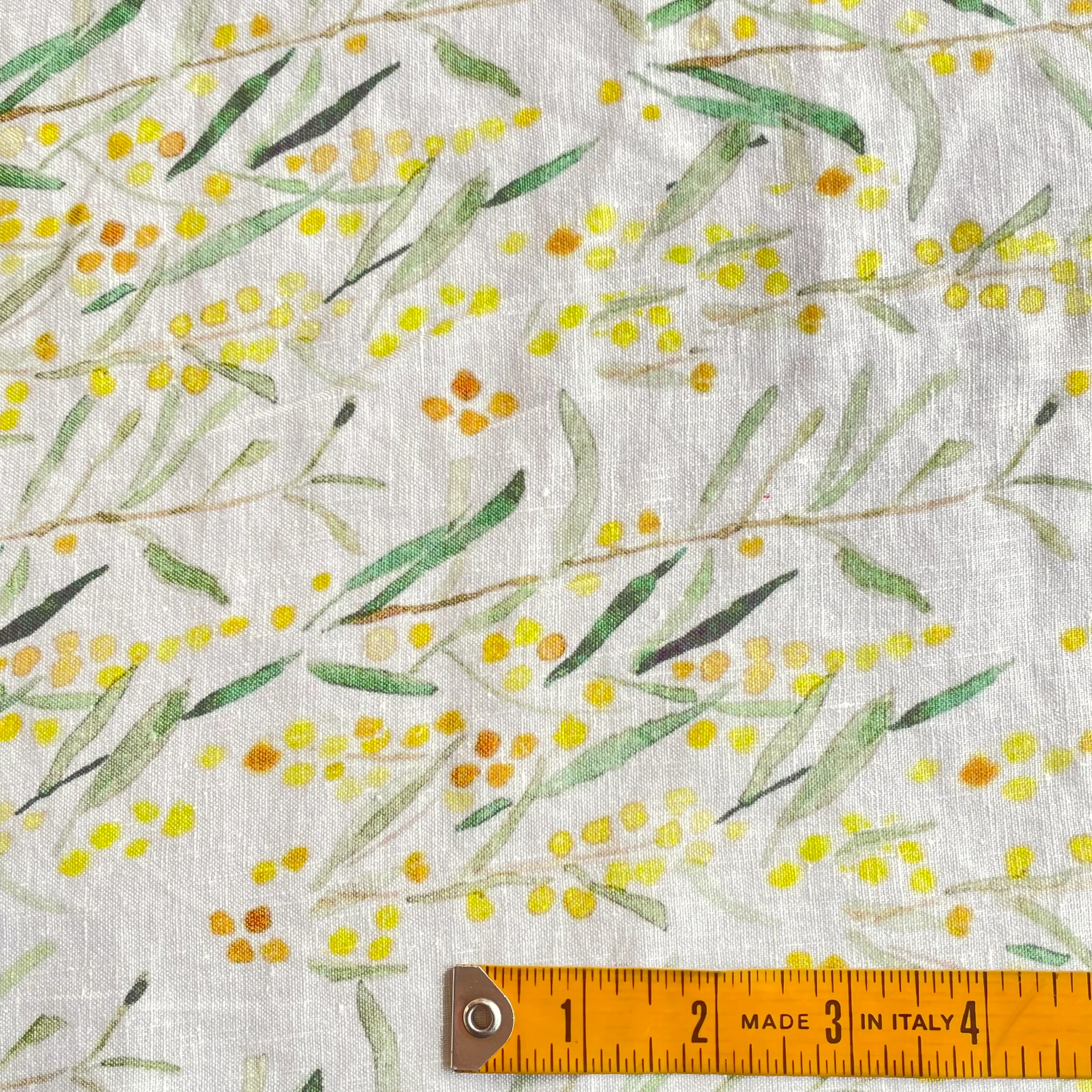 Wild Wattle Washed Printed Linen - Image 5