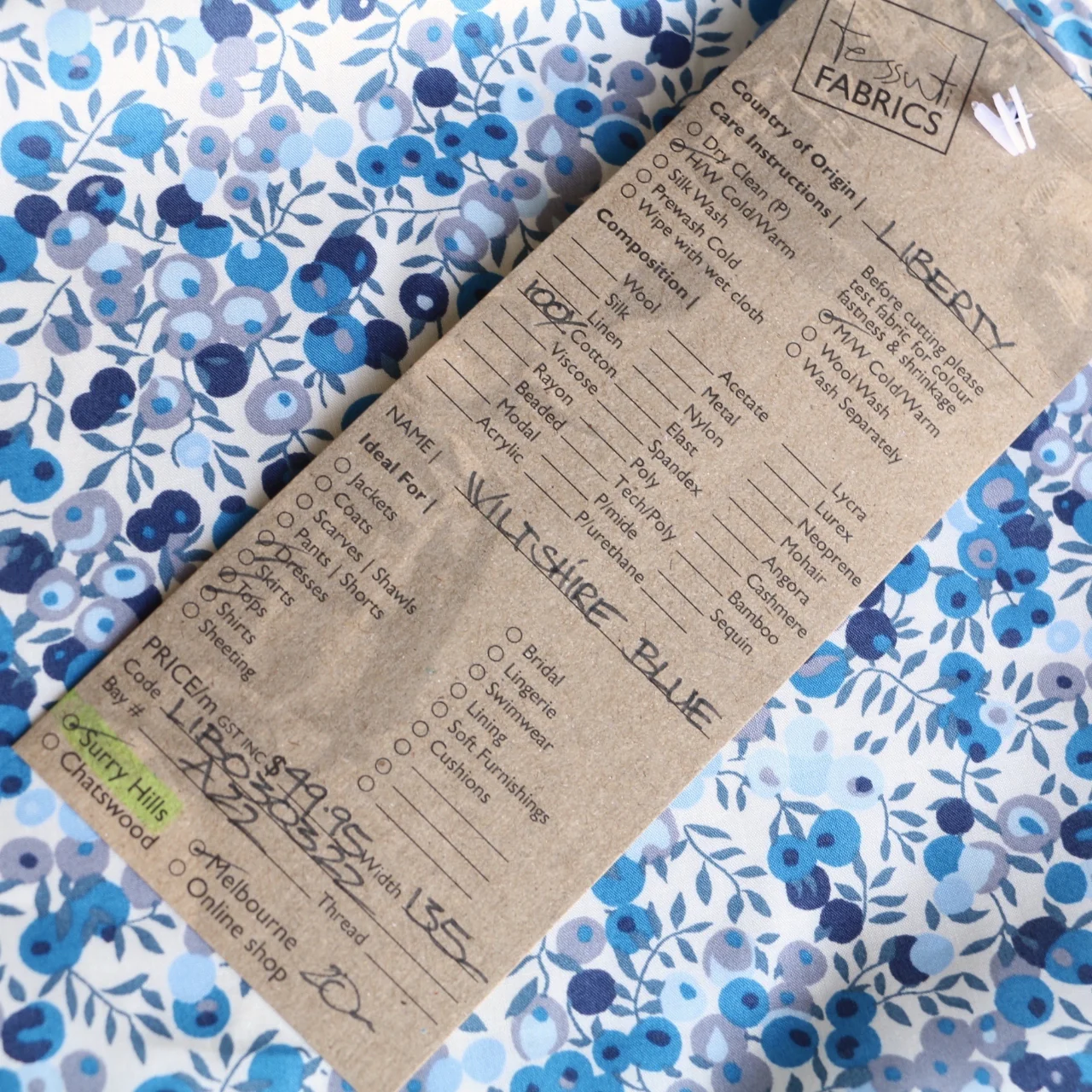 Wiltshire Blue Liberty Tana Lawn™ - Image 4