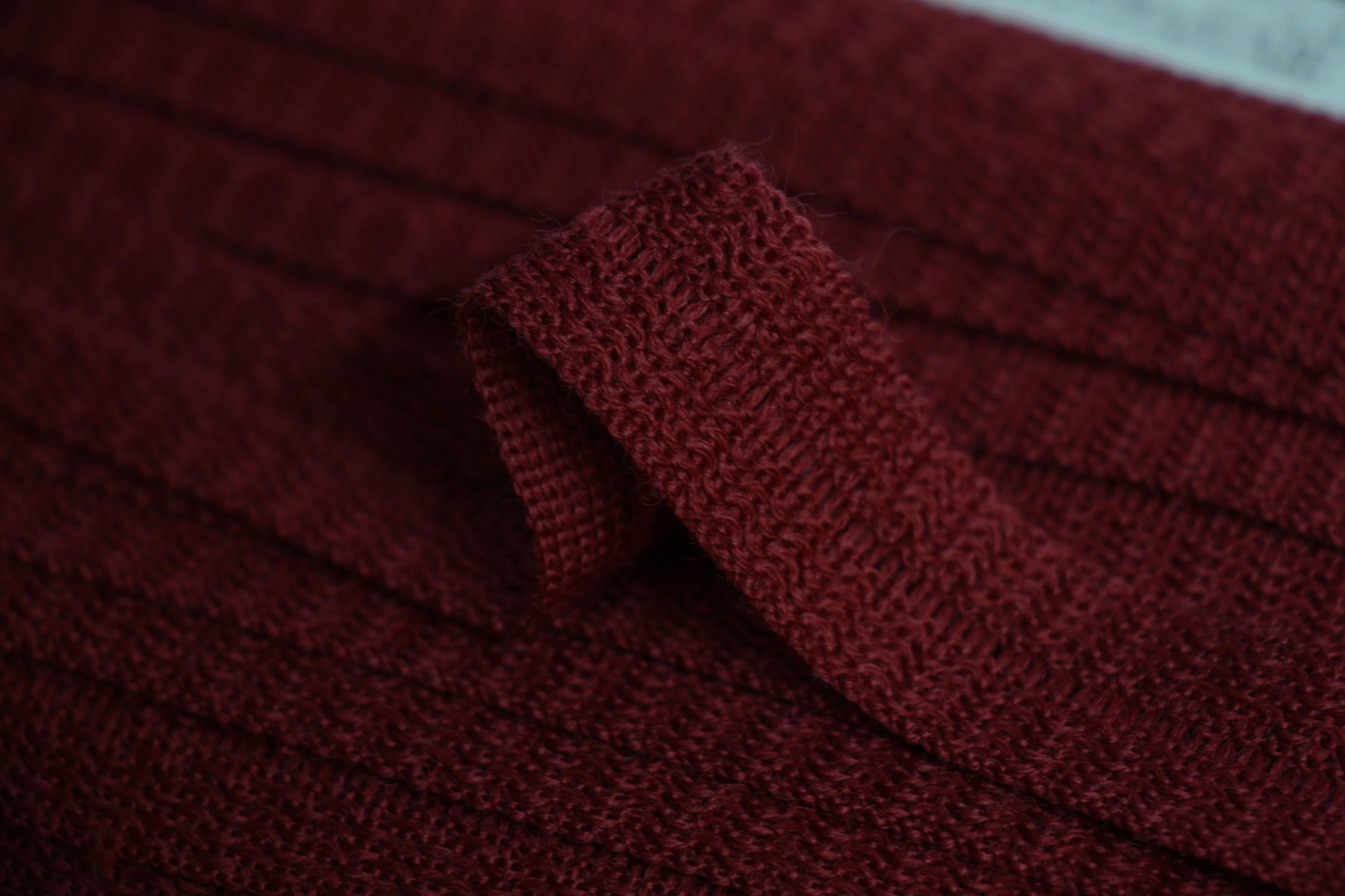22mm Wool Binding - Wine Red