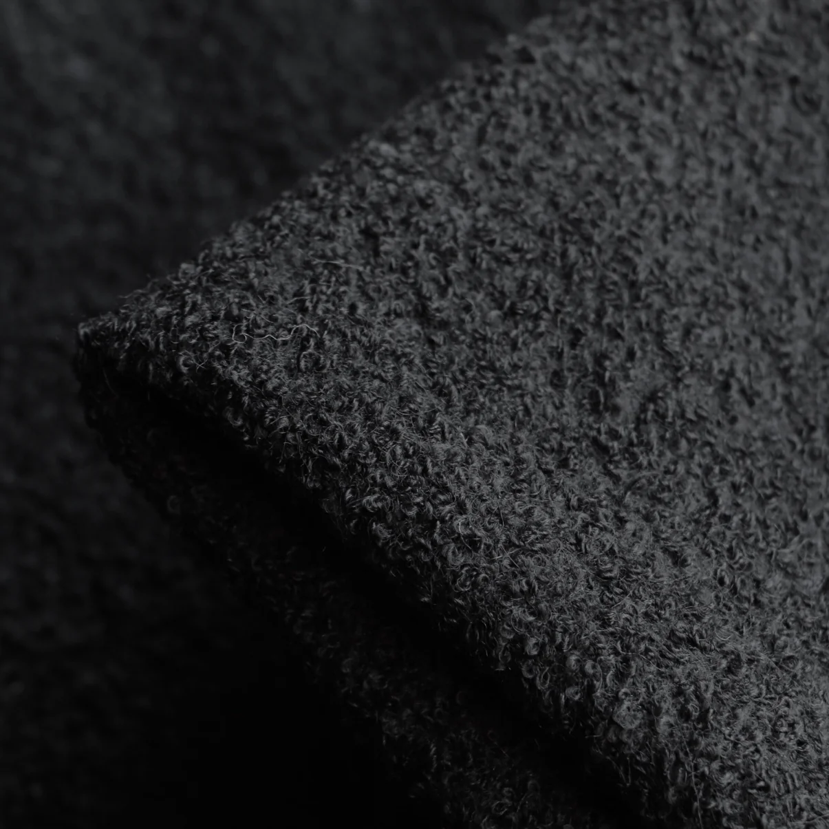 Woolly Black Bouclé
