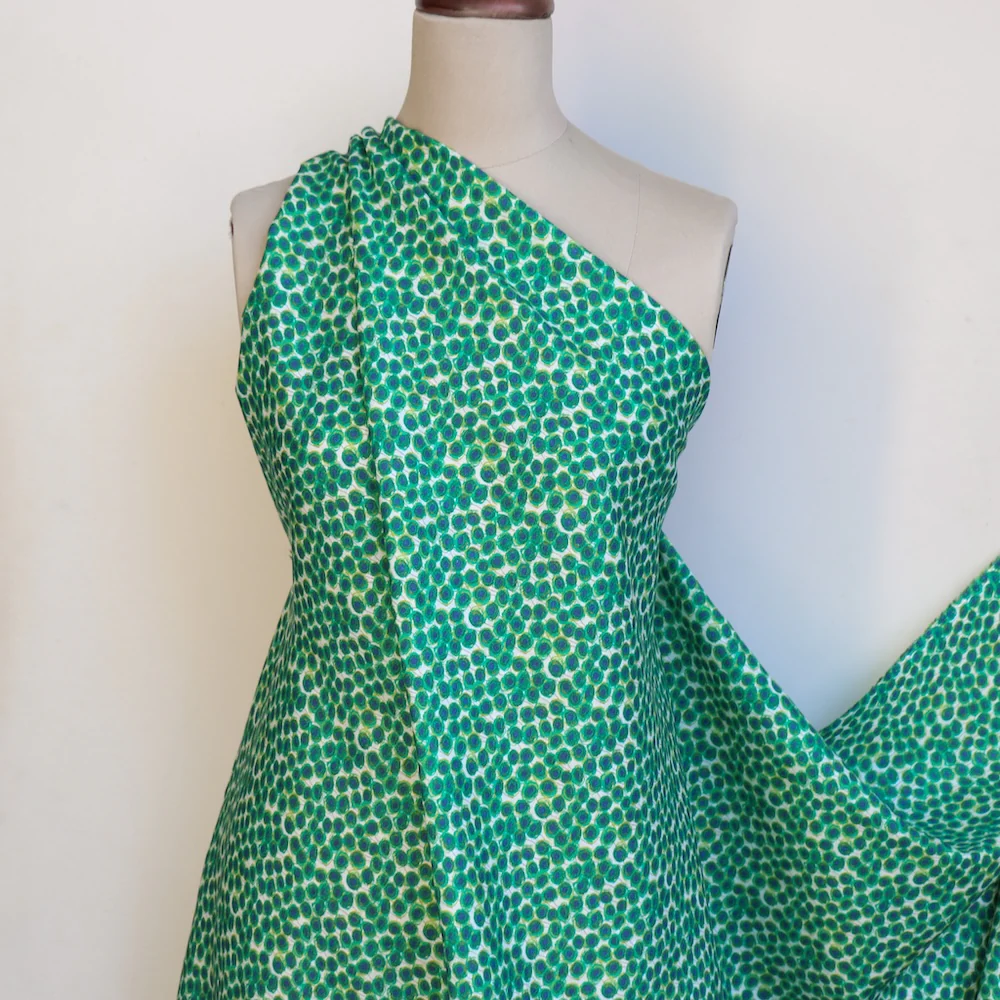 Xanthe Sunbeam Green - Liberty Sycamore Linen - Image 6