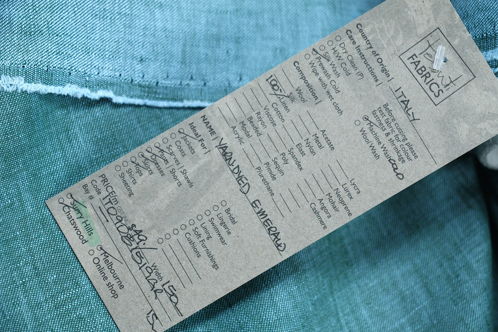Yarn-Dyed Emerald - Image 4