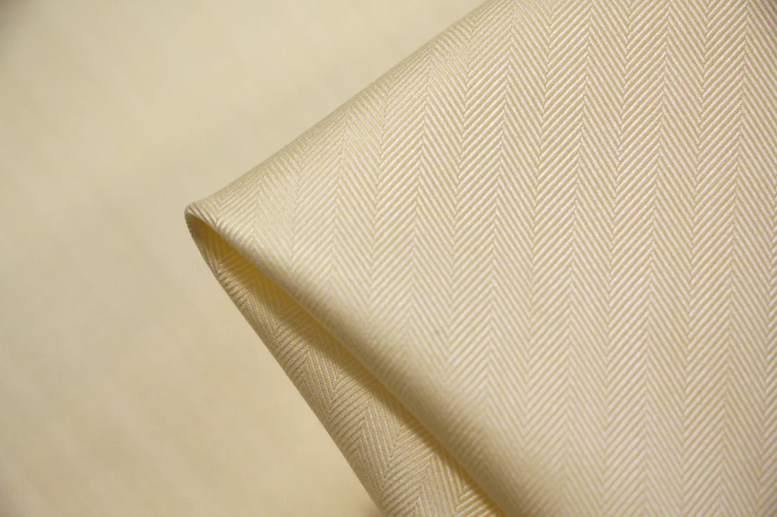 Yellow Herringbone Shirting