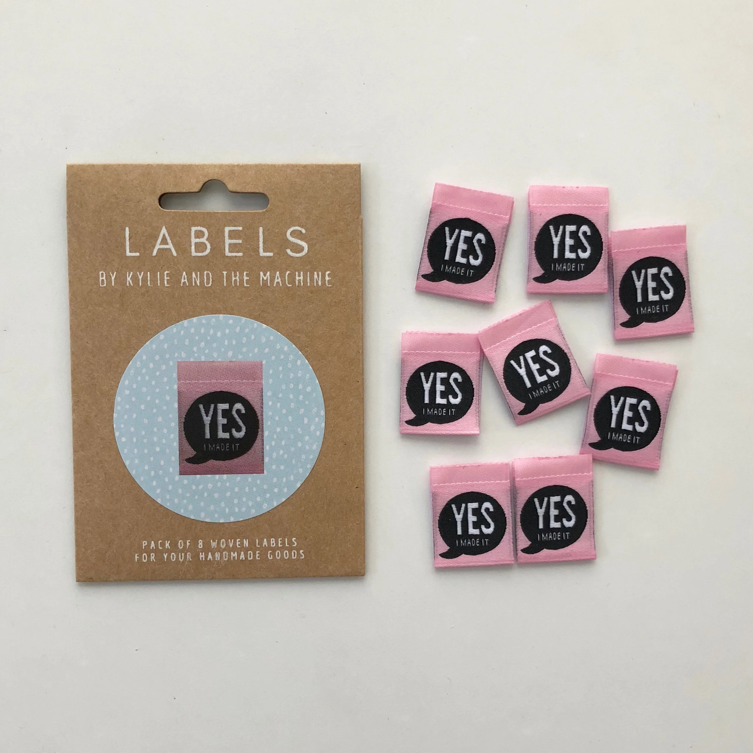 "YES I MADE IT" - woven sewing labels 8 Pack - Image 4