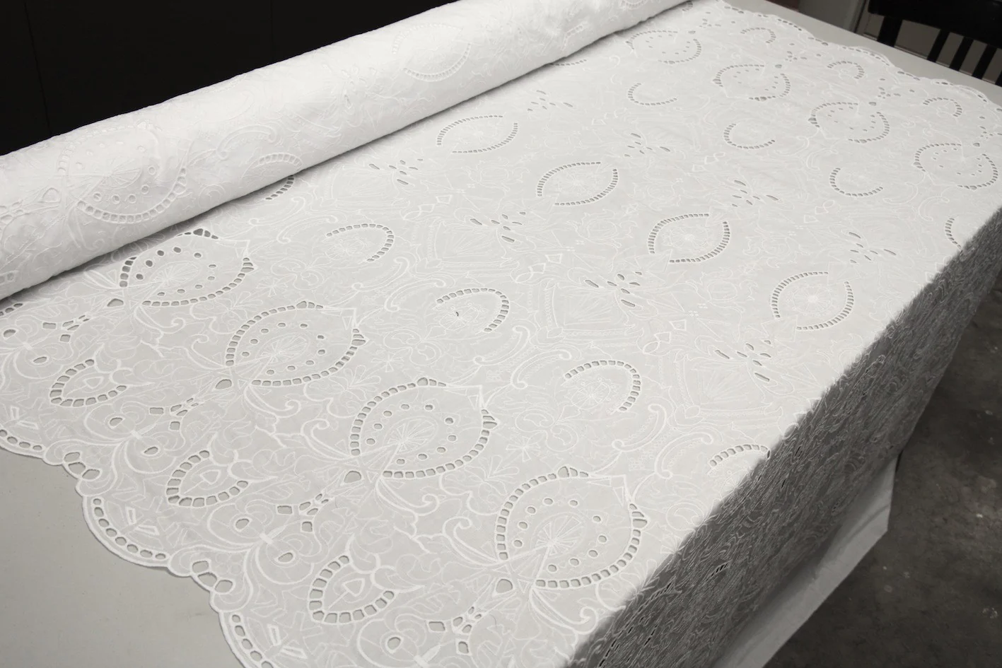 Zeitgeist White - Embroidery Anglaise - Image 4