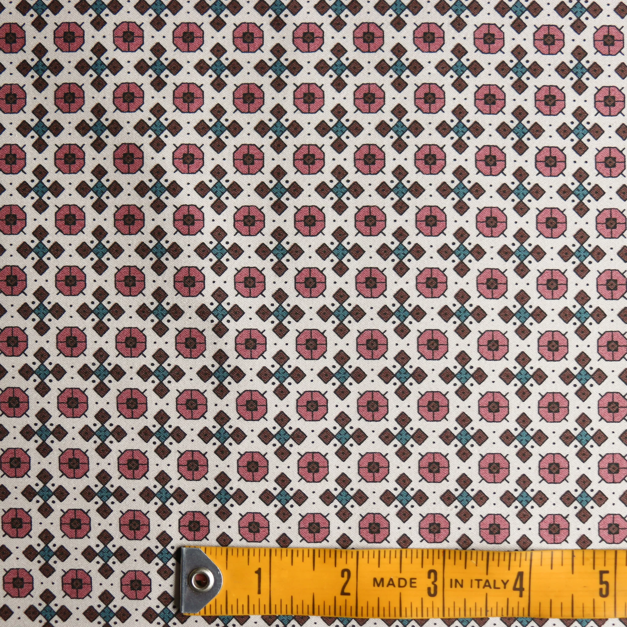 Zelig Rose/Ecru Stretch Cotton - Image 3