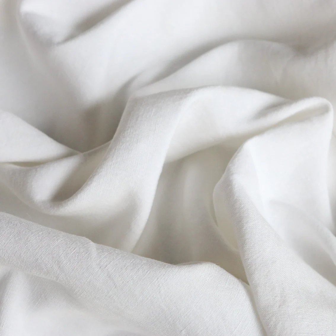 Zena White Linen/Viscose Blend - Image 2