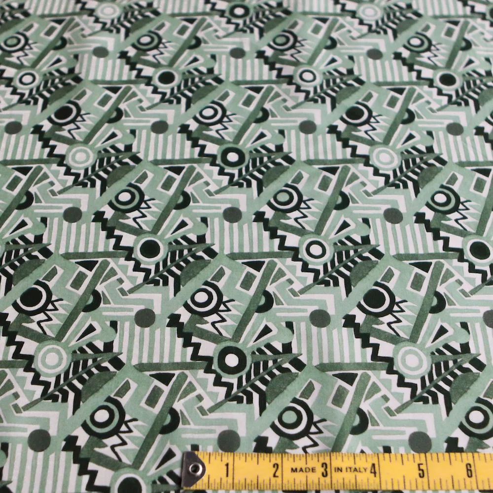 Zig Zag Spot Green - Liberty Tana  Lawn™ - Image 3