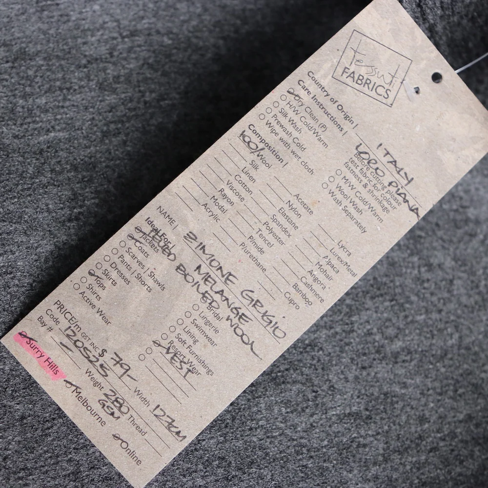 Zimone Grigio - Felted Wool Knit - Image 3