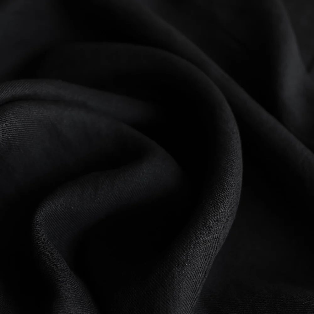 Zoe Black Linen Twill - Image 2