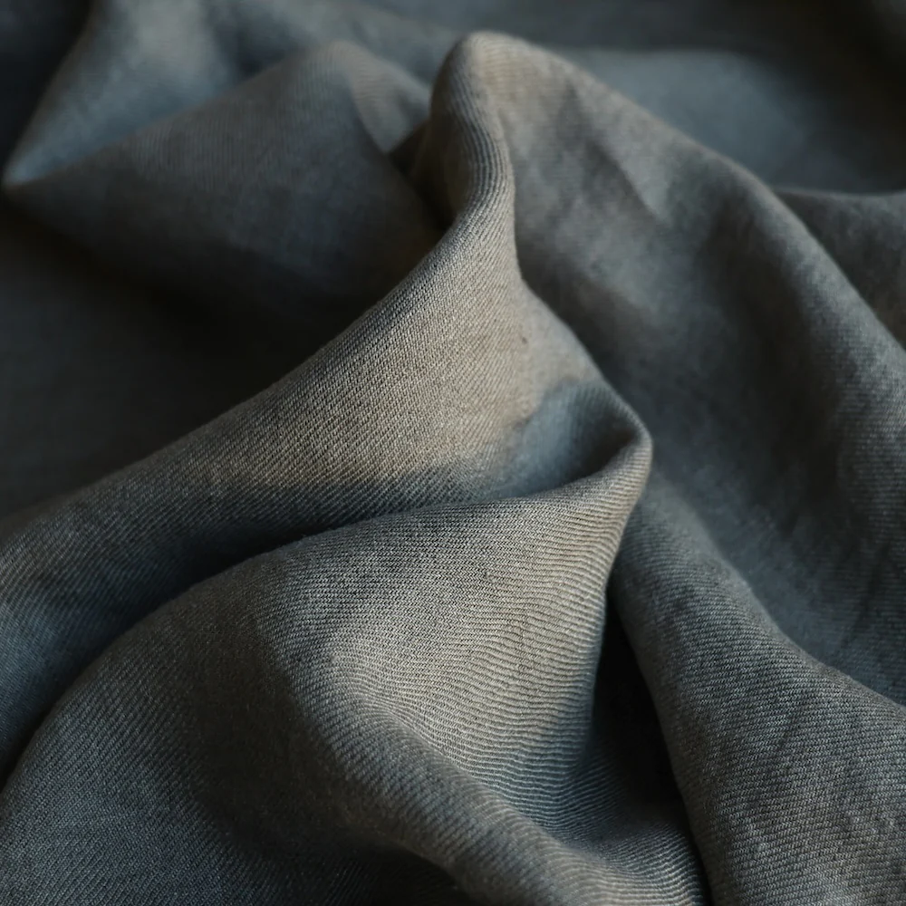 Zoe Moss Linen Twill - Image 2