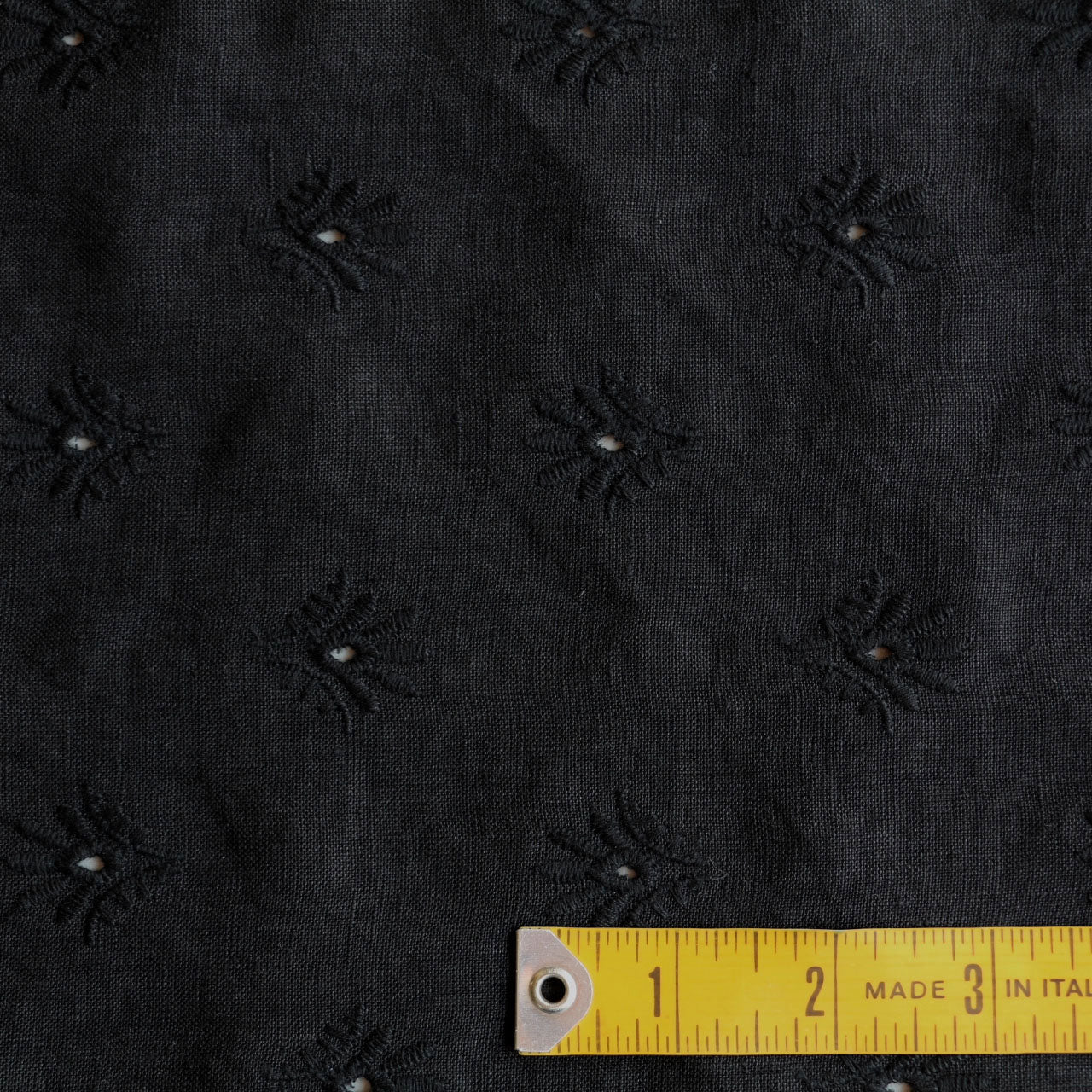 Zoey Black Embroidered Linen - Image 3