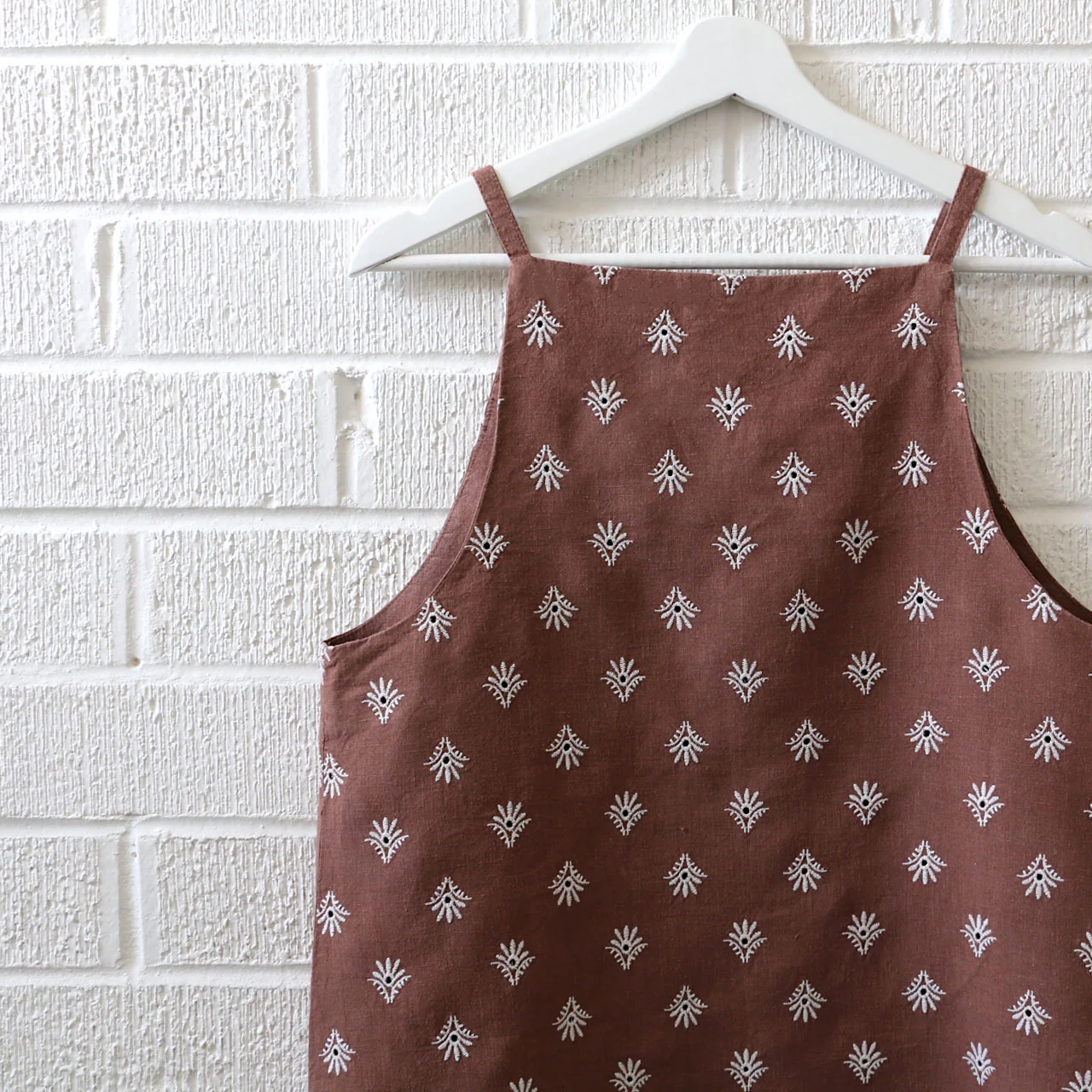 Zoey Cocoa Embroidered Linen - Image 7