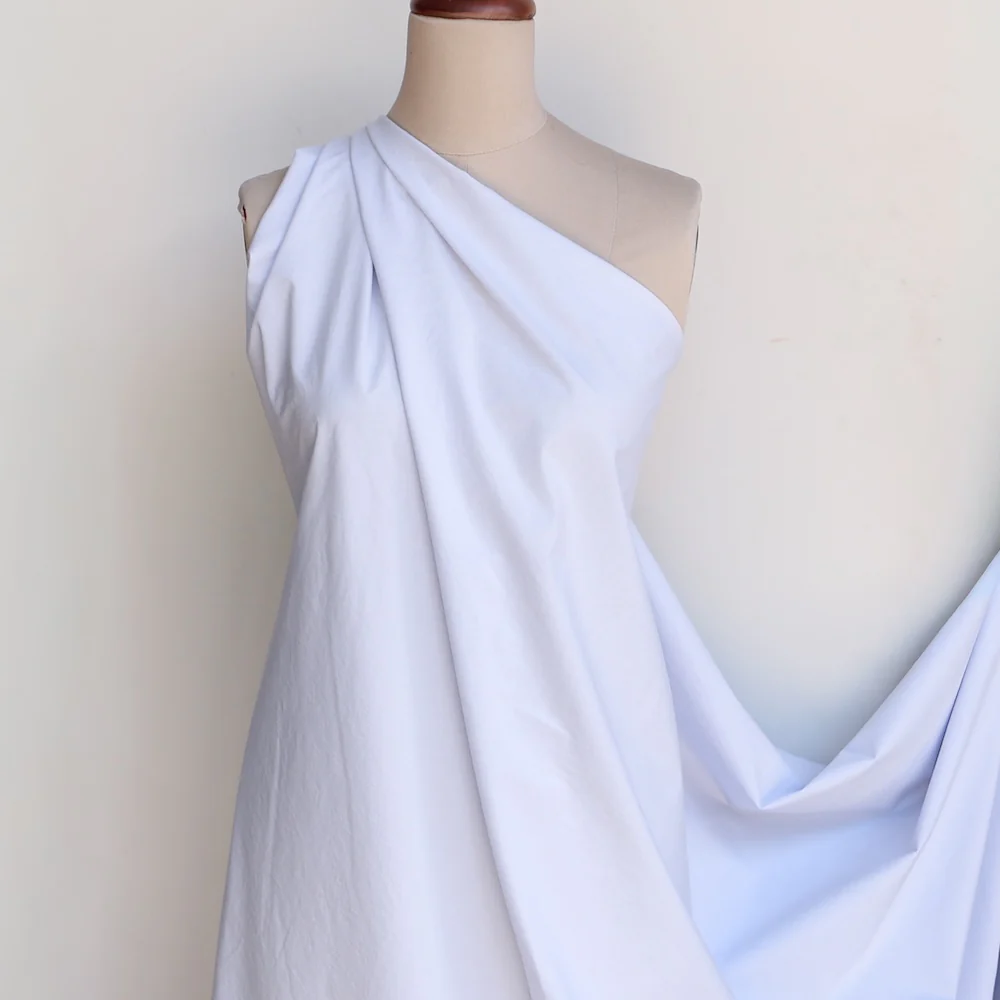 Zumi Poplin - Ice Blue Washer Finish - Image 4