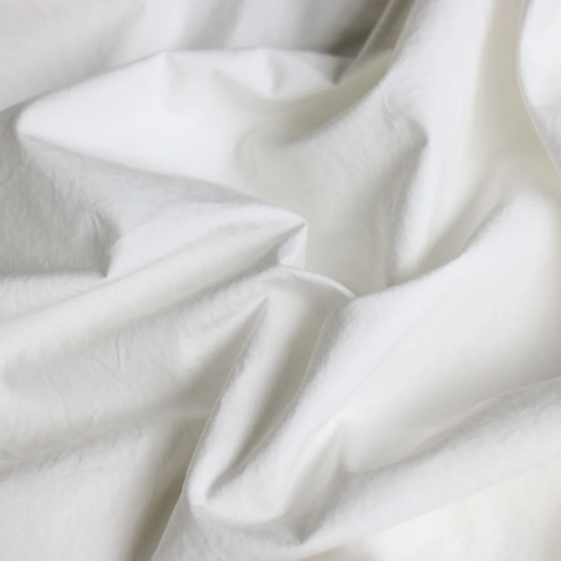 Zumi Poplin Off White - Washer Finish - Image 3